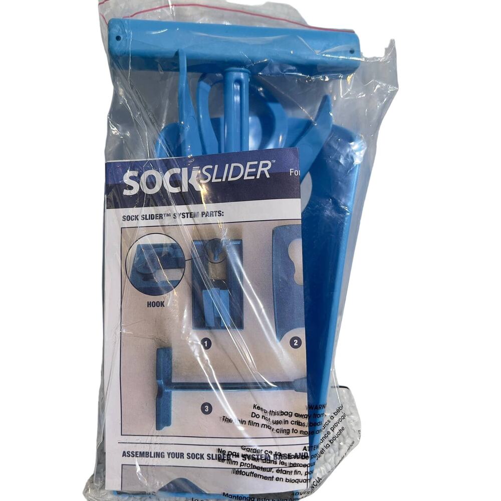 Sock Slider System 1 Kit No Bending Shoe Horn Pregnant Back Problems Surgery NEW